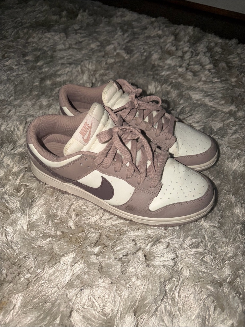 Nike Women’s Low-Top Sneakers - Mauve Pink and White